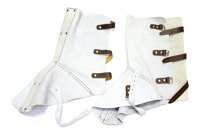 Nagolenniki z nastopnikiem, skórzane ochronne, dwoina (para)