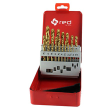 Zestaw wierteł 1.0-13.0 krętych HSS szlifowane z powłoką TiN DIN338 - 25szt, BMM