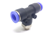 Trójnik wtykowy typ T fi 8mm z gwintem 1/8"Z