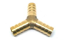 Rozdzielacz mosiężny x3, trójnik typ "Y" na wąż 10mm