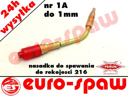 Nasadka do spawania nr 1A (do 1mm) PS-216A acetylen-tlen PERUN