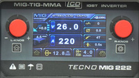 Półautomat spawalniczy Ideal TECNO MIG 222 LCD SYNERGIC VRD ALU (220A/230V)