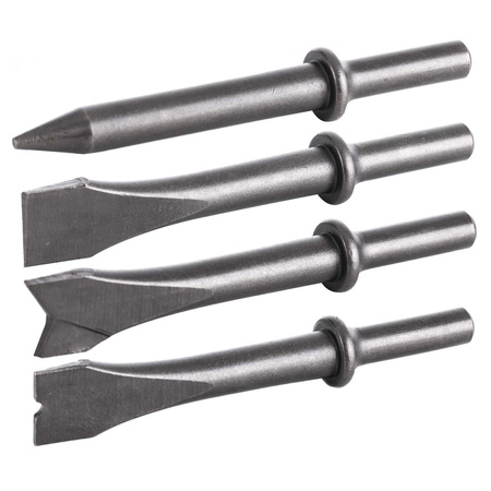 Dłuta do młotka pneumatycznego 125mm 4szt. okrągłe ACL-001