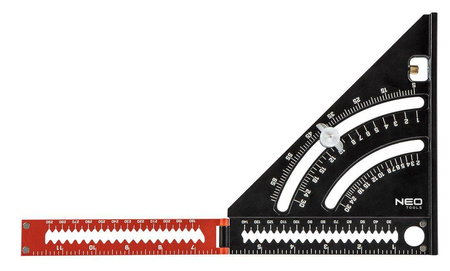 Kątownik z linijką 185mm znacznik NEO 72-105