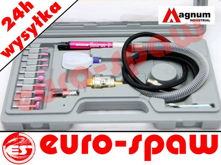 Szlifierka pneumatyczna palcowa mini Magnum AT-010K w walizce z akcesoriami