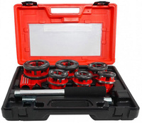 Gwintownica ręczna do rur 1/4" - 1 1/4" 6szt, VERKE 