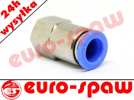 Złączka wtykowa prosta fi 10mm z gwintem 1/4'W