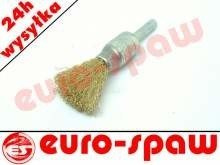 Szczotka pędzelkowa fi15 z trzpieniem fi6 mosiężna