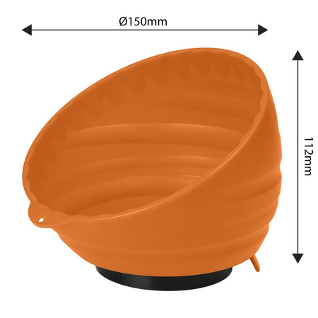 Miska magnetyczna kątowa z tworzywa 150mm