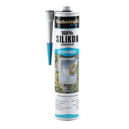 Silikon uniwersalny bezbarwny w kartuszu 300ml - TECHNICQLL