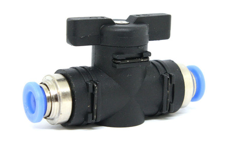 Zawór kulowy wtykowy fi 6mm (2x6)