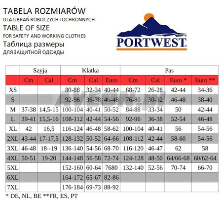 Bluza spawalnicza trudnopalna Portwest Bizweld BIZ2