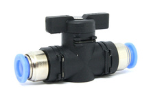 Zawór kulowy wtykowy fi 8mm (2x8)