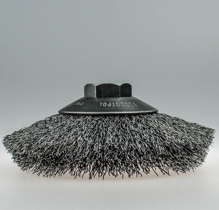 Szczotka tarczowa kątowa z nakrętką M14 fi120