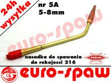 Nasadka do spawania nr 5A (5-8mm) PS-216A acetylen-tlen PERUN