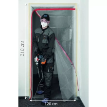 Kurtyna, osłona przeciwpyłowa z zamkiem "L" PE 49-800 NEO TOOLS