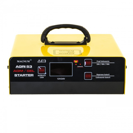 Prostownik z rozruchem inwerterowy Magnum AGRI 53 (12-24V, do 500Ah)