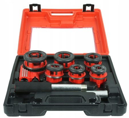 Gwintownica ręczna do rur 1/4" - 1 1/4" 6szt, VERKE 