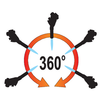 Palnik gazowy do lutowania 360, piezo, na kartusze YATO