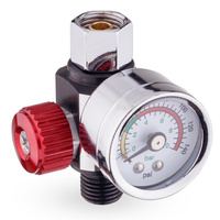 Reduktor ciśnienia z manometrem przynarzędziowy 1/4", Technic FR-4