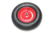 Koło 400mm pneumatyk na oś fi=12mm do taczek,wózka