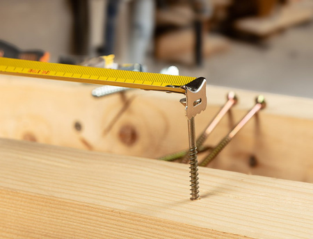 Miara zwijana stalowa 7,5m x 25 mm, auto blokada, dwa przyciski stop, Neo Tools