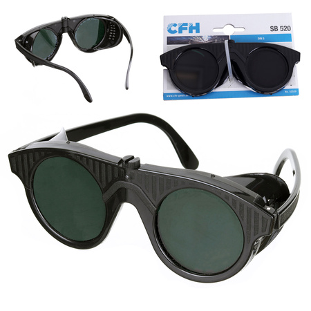 Okulary ochronne do spawania / lutowania, DIN-5, szklane , CFH