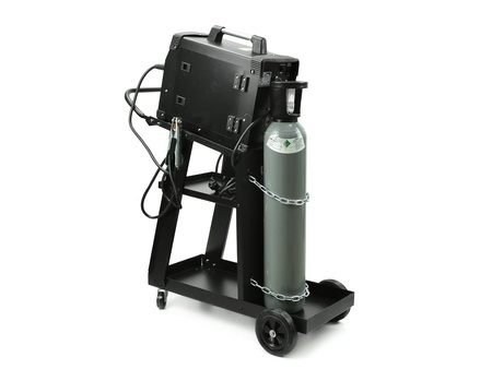 Wózek spawalniczy z półką i miejscem na butlę