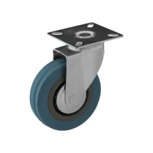 Koło skrętne 100mm (płytka 75x75) polipropylen+guma