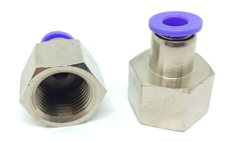 Złączka wtykowa prosta fi 6mm z gwintem 3/8"W