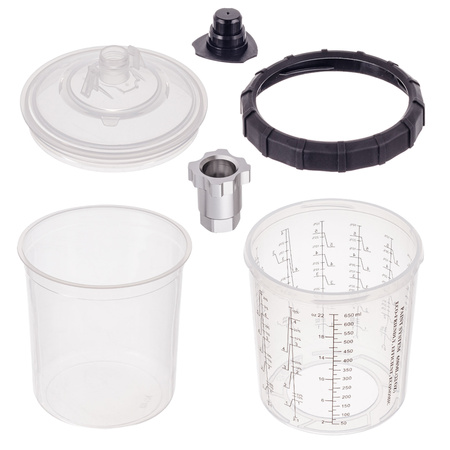Zestaw kubków do mieszania lakieru system PPS - 50 sztuk