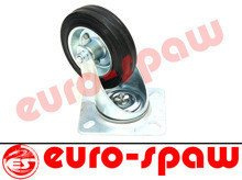 Koło skrętne 100mm (płytka 102x84) metal-guma