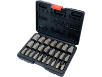 Wykrętaki do uszkodzonych śrub wewnętrznych HEX, TORX, SPLINE 25szt, YATO