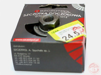 Szczotka doczołowa z nakrętką M14 fi70