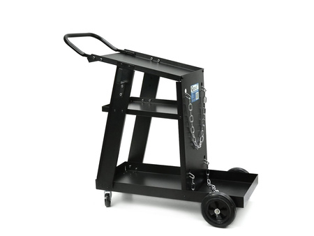 Wózek spawalniczy z półką i miejscem na butlę