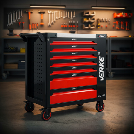 Szafka warsztatowa 7+1 szuflad VERKE pusta