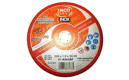 Tarcza do nierdzewki 230 x 1,9 Inco Flex PRO
