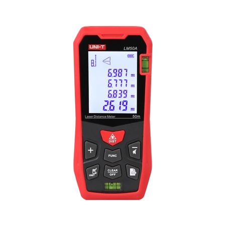 Miernik dystansu (dalmierz) 0-50m, Uni-T LM50A