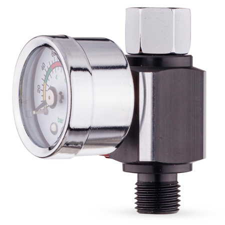 Reduktor ciśnienia z manometrem przynarzędziowy 1/4", Technic FR-4