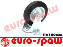 Koło skrętne 160mm (płytka 135x113) metal-guma