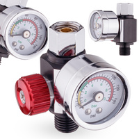 Reduktor ciśnienia z manometrem przynarzędziowy 1/4", Technic FR-4