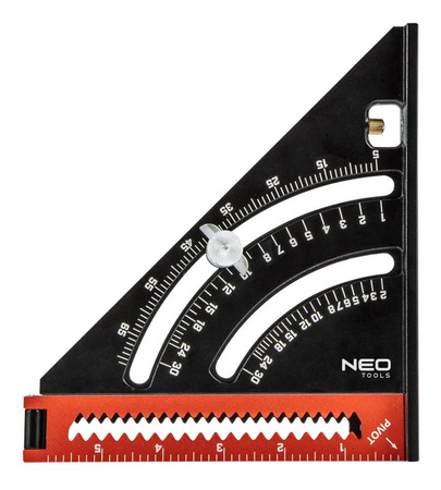 Kątownik z linijką 185mm znacznik NEO 72-105