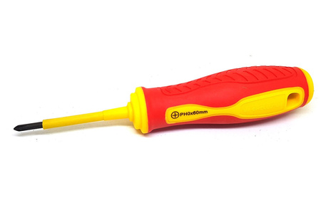 Wkrętak krzyżowy śrubokręt 1000V PH0 x 60mm Cr-V, C5328
