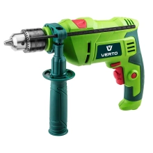 Wiertarka udarowa 500W, uchwyt kluczykowy 13 mm, VERTO
