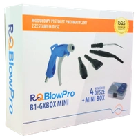 Pistolet do przedmuchiwania modułowy z zestawem 4 dysz Rectus B1-GXBOX MINI