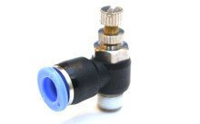 Kolanko obrotowe z zaworem dławiącym fi 8mm 1/8'Z