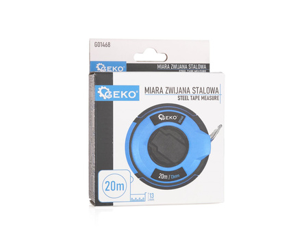 Miara zwijana stalowa 20m x 13mm, GEKO