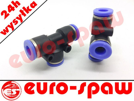 Trójnik wtykowy typ T fi 6mm (3 x fi 6 mm)