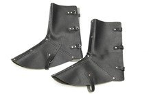 Nagolenniki z nastopnikiem, skórzane ochronne, lico (para)