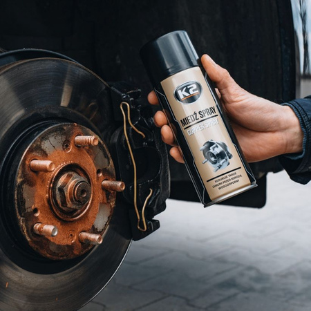 Wysokotemperaturowy, szybkoschnący smar miedziowy w sprayu 400ml K2